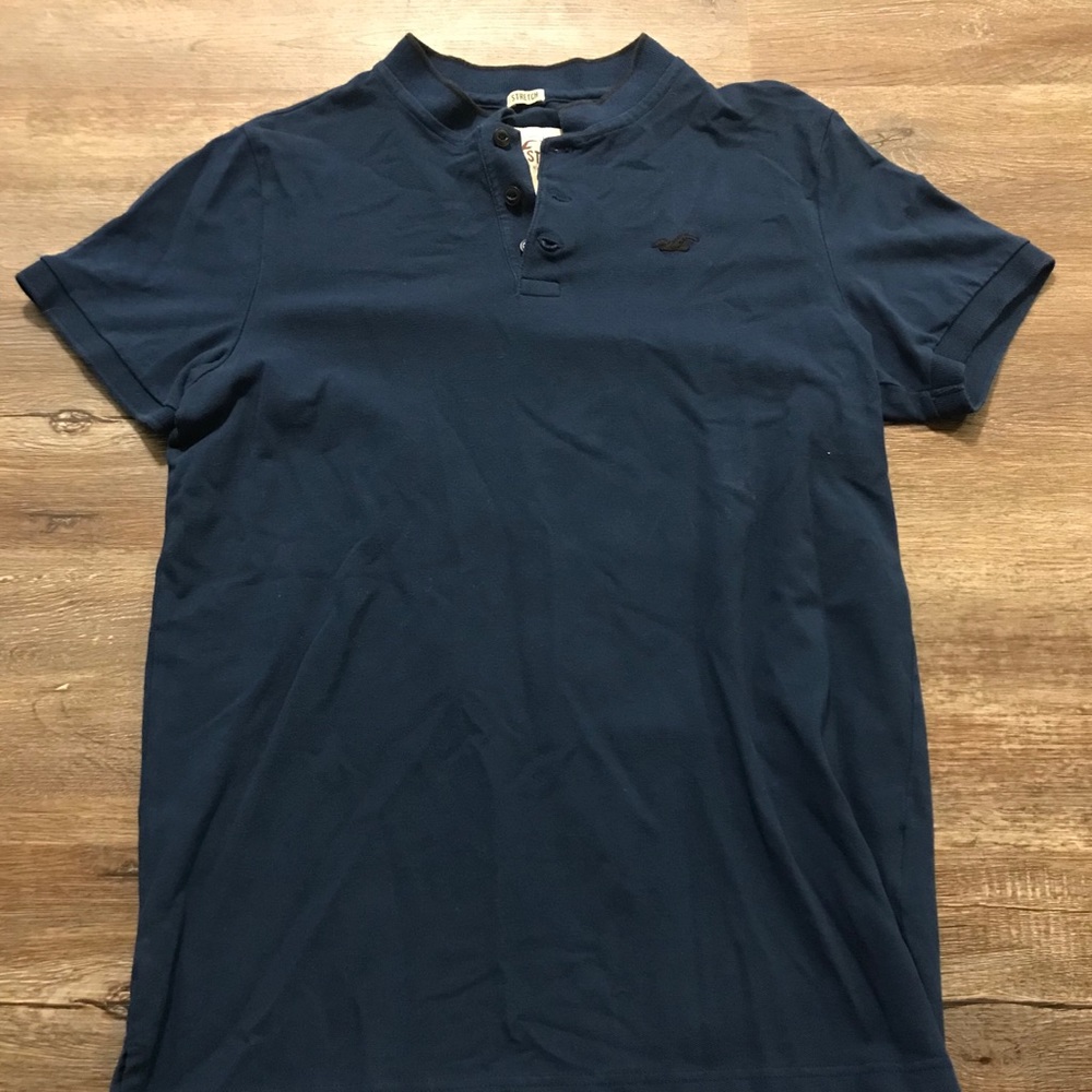 DARK BLUE HOLLISTER POLO
